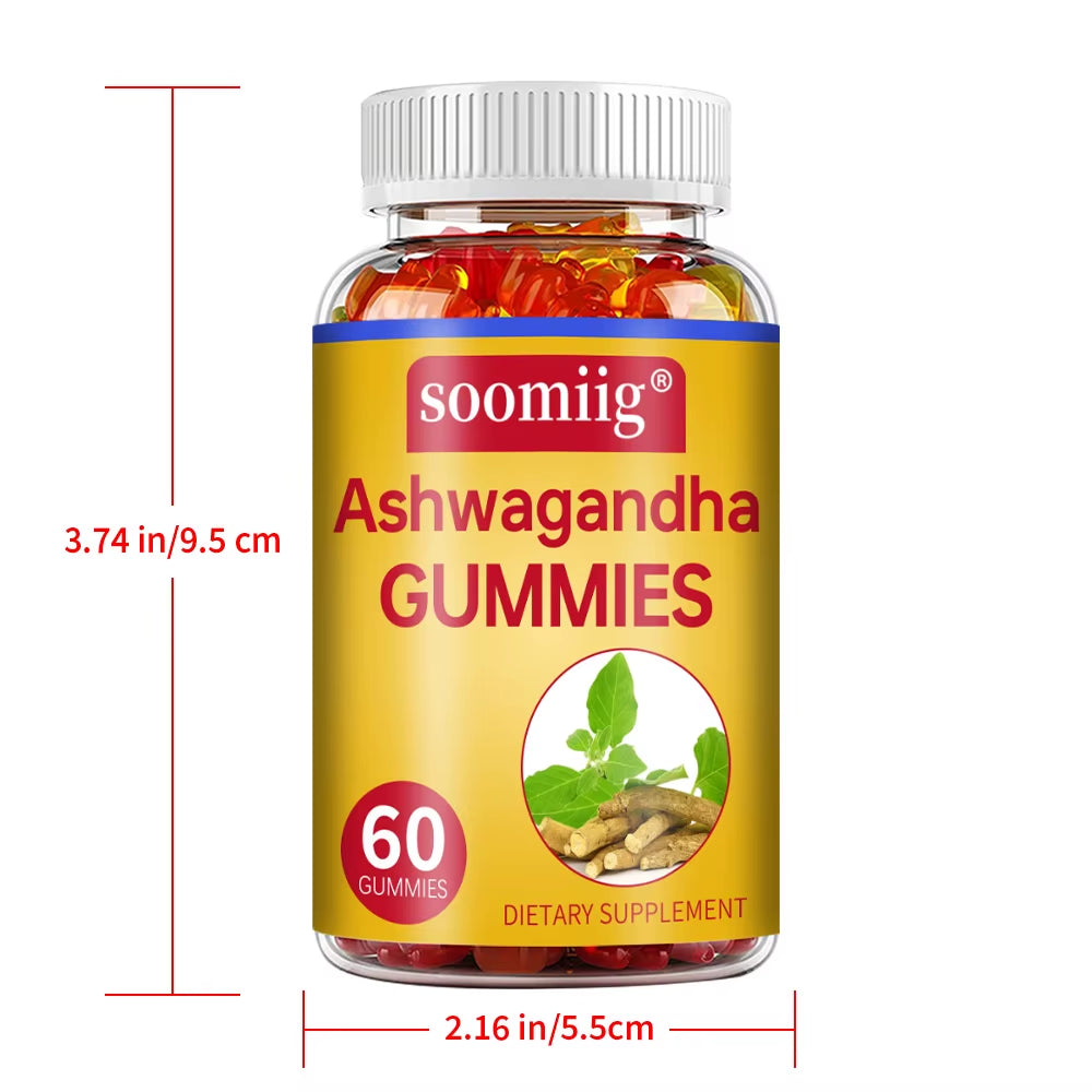 Ashwagandha Gummies - Stress Relief, Energy & Mood Support, Immune Health, Sleep Support