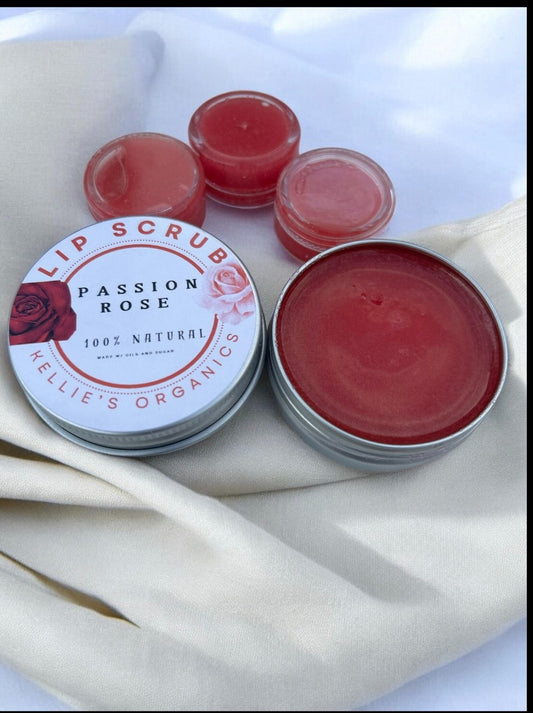 Rose Organic Lip Scrub for SOFT Lips