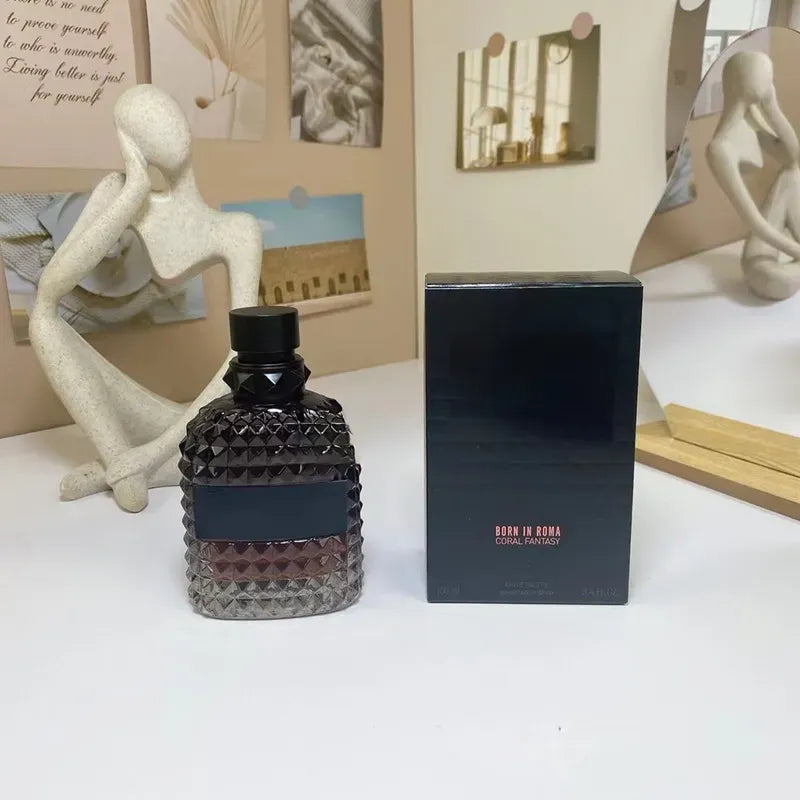 Born in Roma Intense Perfume Men Women Fragrance 100Ml 3.4Oz Green Stravaganza Cologne Eau De Parfum Long Lasting Smell High Quality US Stock