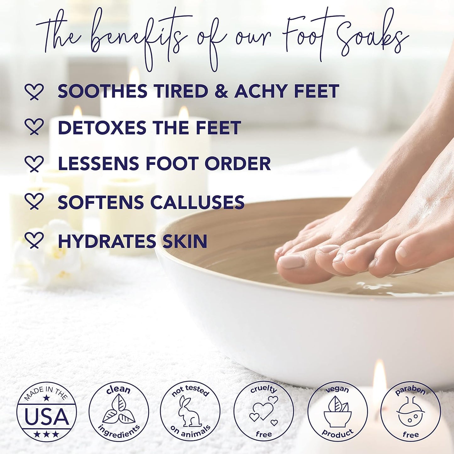 Apple Cider Vinegar Foot Soak, Foot Detox Soak, Pedicure Soak, Foot Soak Callus Remover, Foot Treatment, Epsom Salt Foot Soak with Hawaiian Sea Salts (10 Oz) (Mint & Eucalyptus)