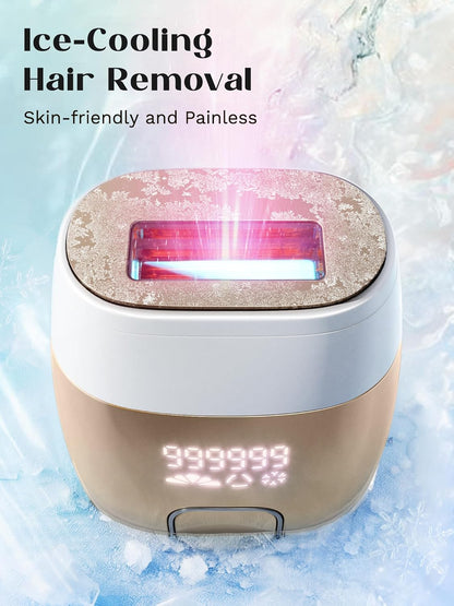 Laser Hair Removal for Women and Men,Ipl Hair Removal with Ice Cooling Function for Nearly Painless and Long-Lasting Results,24J High Energy IPL Laser Hair Removal for Armpits Legs Arms Bikini,Corded