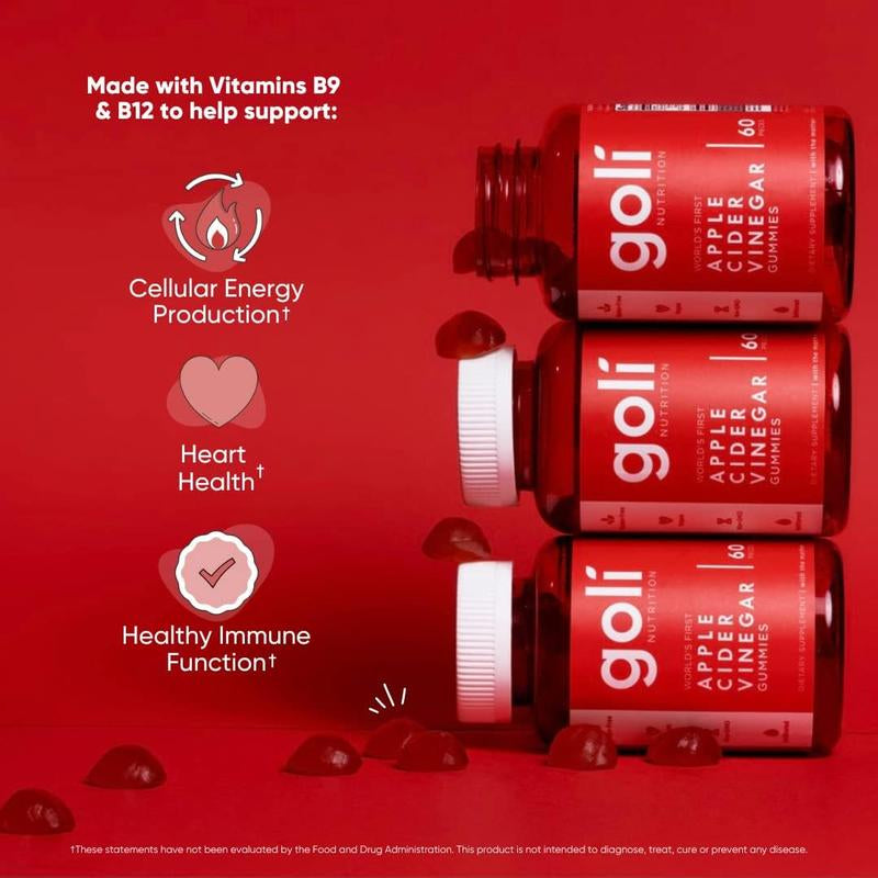 3 Bottles of Goli Best Seller Bundle: Ashwagandha KSM-66, Apple Cider Vinegar, Matcha Mind Supplement with Cognizin, Vitamins D2 and B12