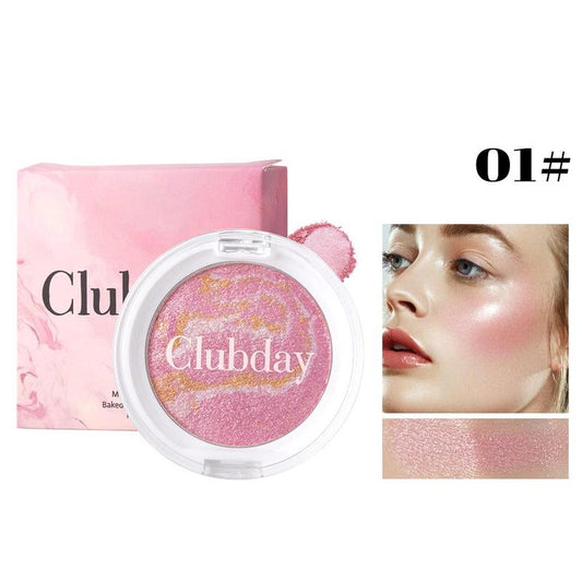 Clubday Stereo Highlight Blush Palette 3.5G - Natural Glow & Lightweight Formula for All Skin Types - Radiant Finish Makeup Cosmetic