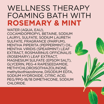 Wellness Therapy Foaming Bath with Pure Epsom Salt & Essential Oils, 34 Fl Oz