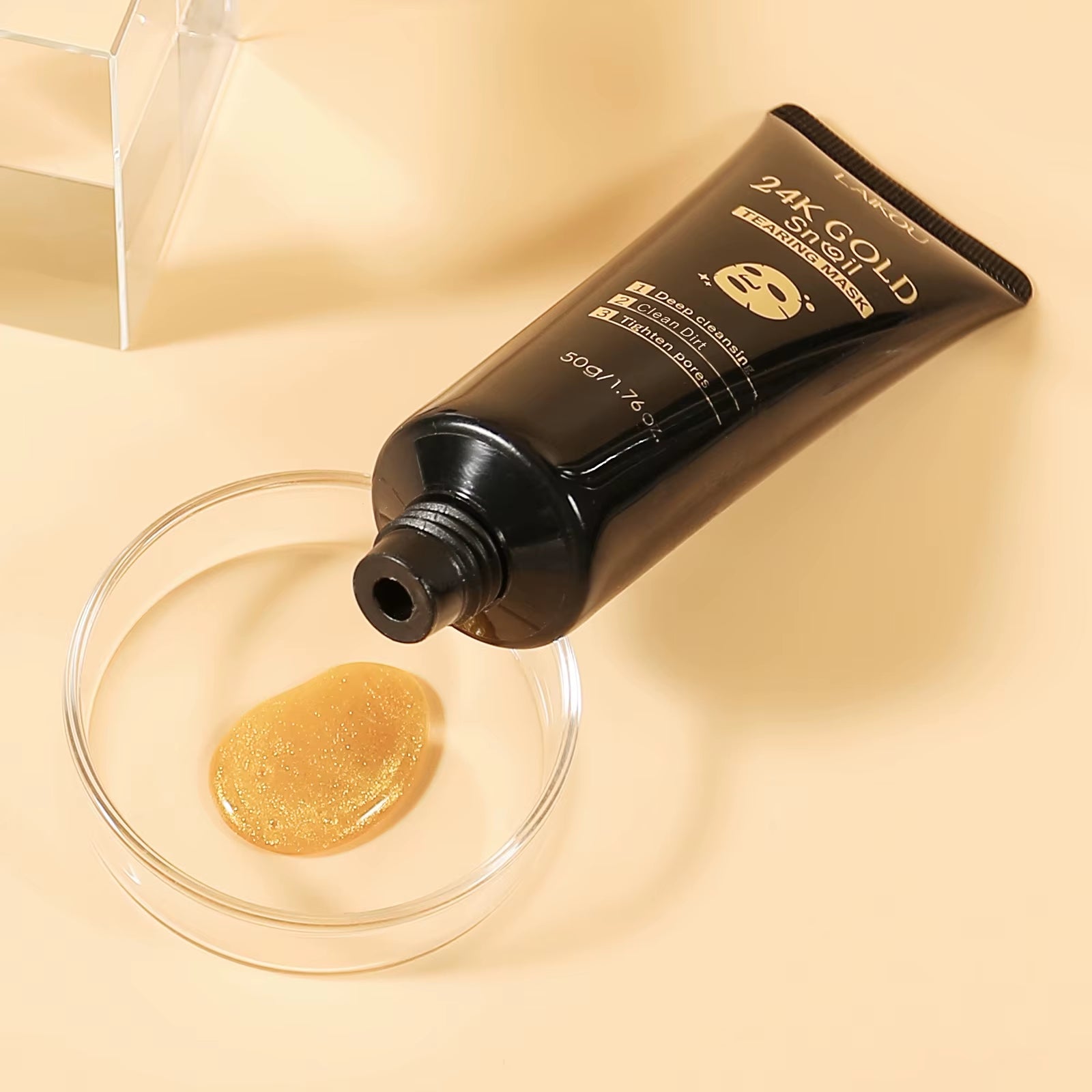 Revitalize Your Skin with the 24K Gold Snail Peel-Off Mask - 3PCS for Deep Cleansing, Pore Tightening, and Blackhead Removal