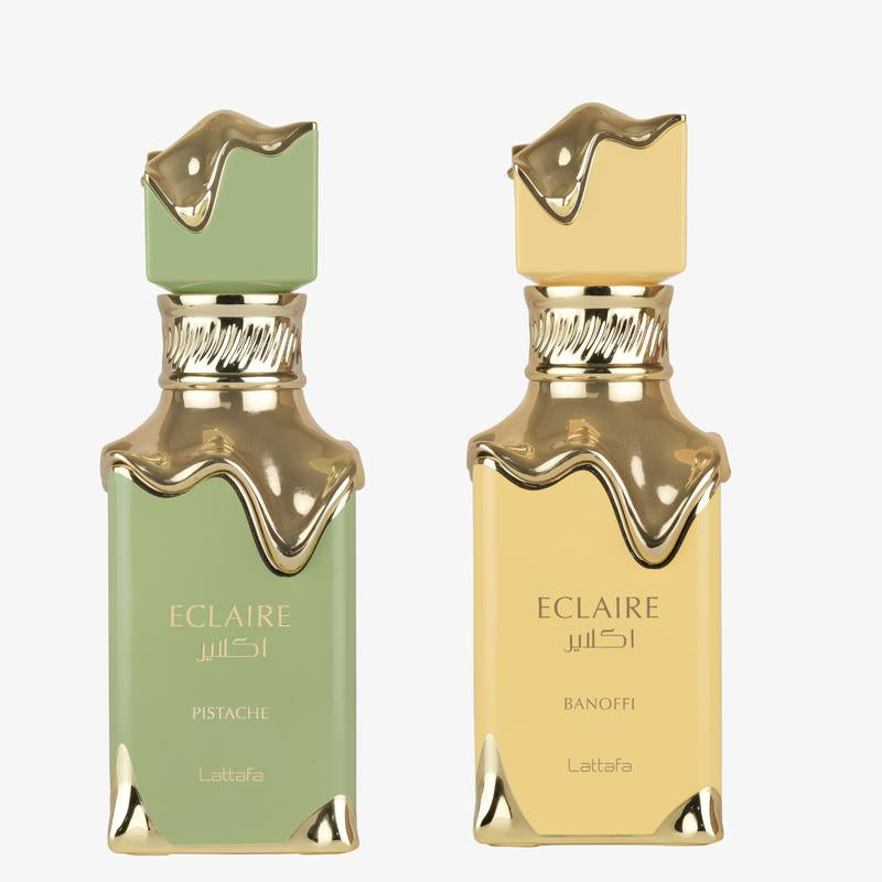 Lattafa Eclaire Pistache EDP 100Ml Spray + Lattafa Eclaire Banoffi EDP 100Ml Spray Bundle