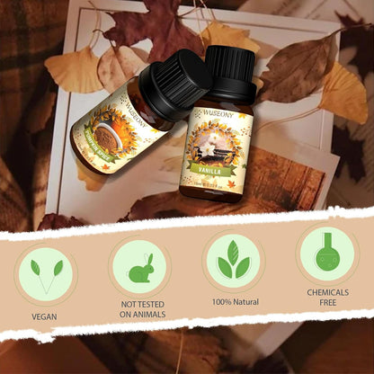 Fall Essential Oil for Diffusers, Autumn Fragrance Oil Set, Aromatherapy Oils Gi