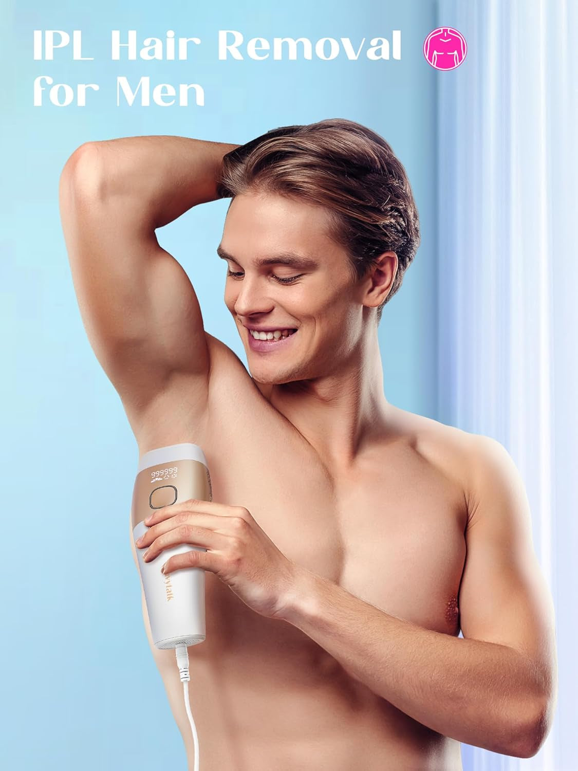 Laser Hair Removal for Women and Men,Ipl Hair Removal with Ice Cooling Function for Nearly Painless and Long-Lasting Results,24J High Energy IPL Laser Hair Removal for Armpits Legs Arms Bikini,Corded