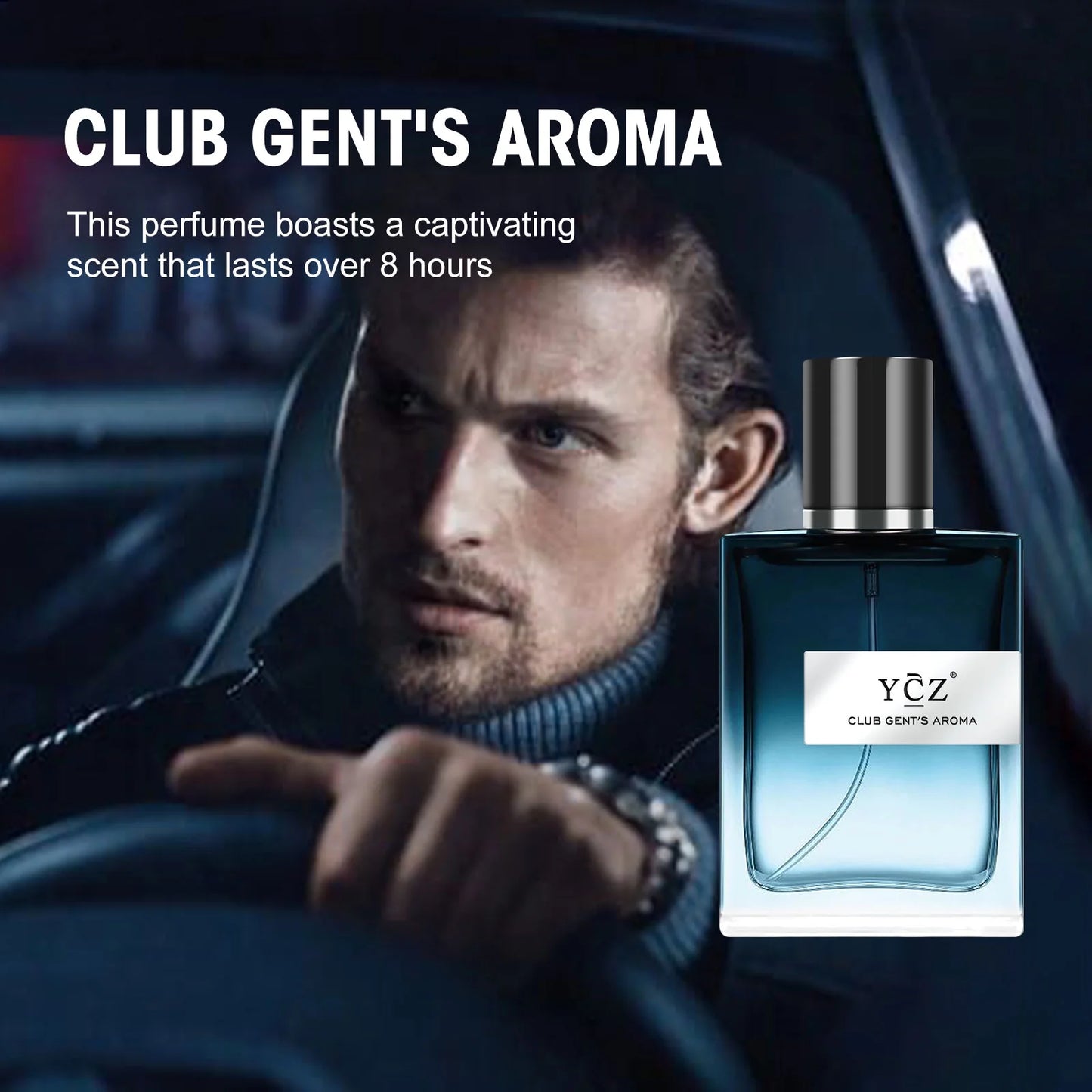 CLUB GENT'S AROMA Perfume Men, Long Lasting Cologne for Men with Aromatic Woody Notes of Mint, and Lemon, Ideal Occasions Daily Elegance,Nightclub Essential Fragrance, 1.7Oz(50Ml)