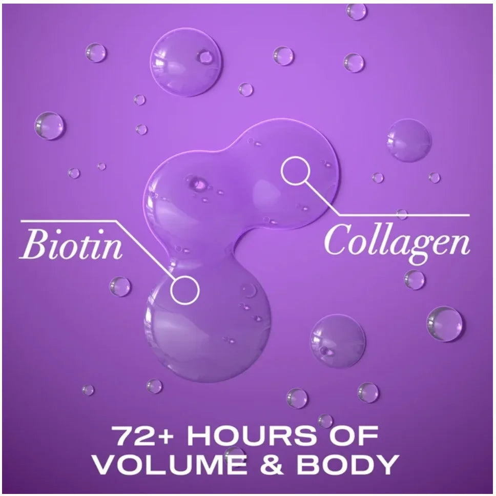 OGX Thick & Full + Biotin & Collagen Volumizing Hair Shampoo and Conditioner Duo, 13 Fl Oz