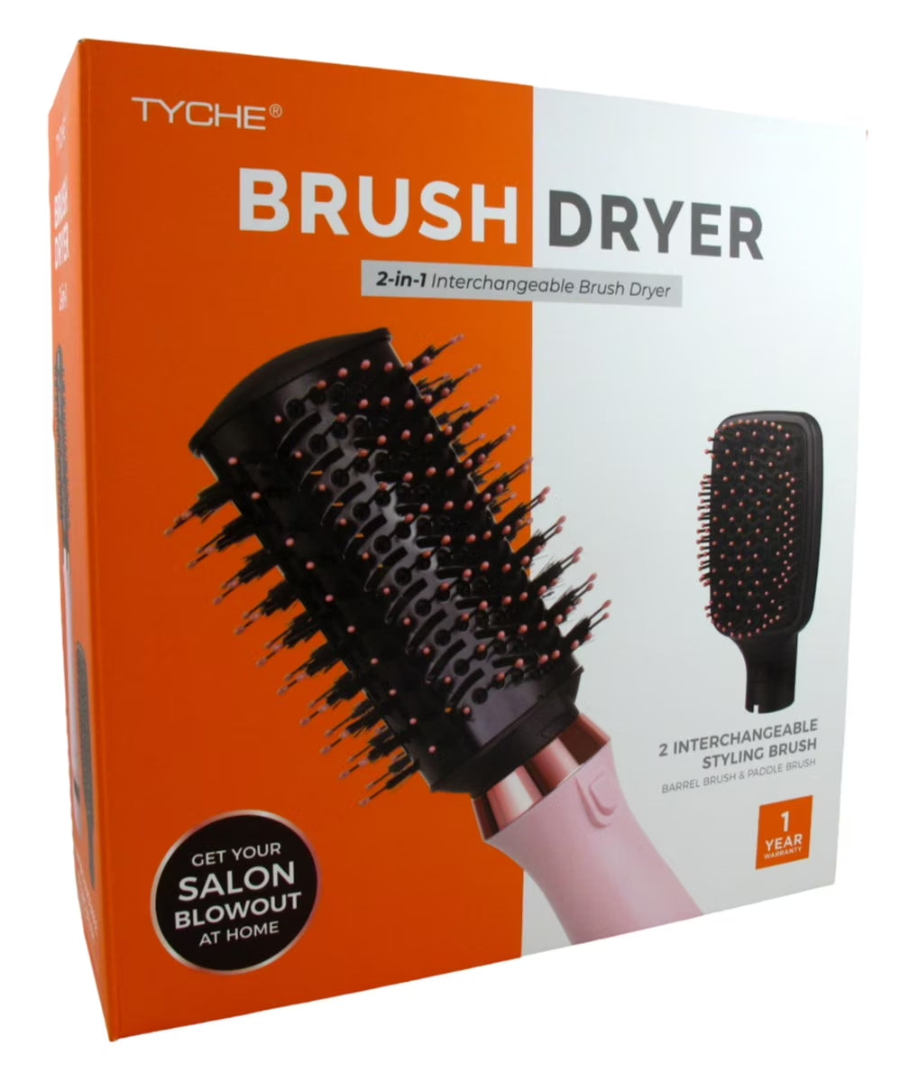 Brush Dryer 2-In-1 Interchangeable Pink