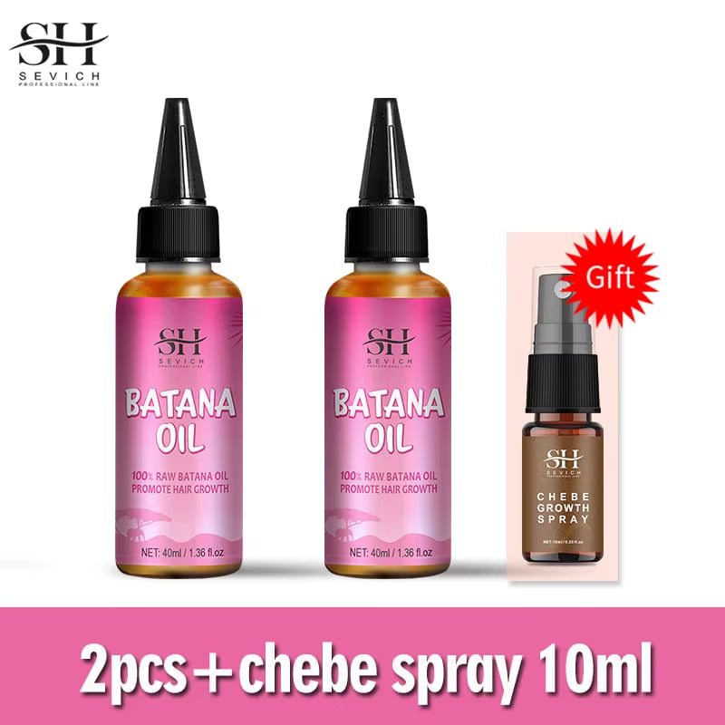 Fast Hair Growth Set Batana Oil Traction Alopecia Hair Mask anti Break Loss Hair Growth Oil Baldness Treatment Chebe Hair Oil