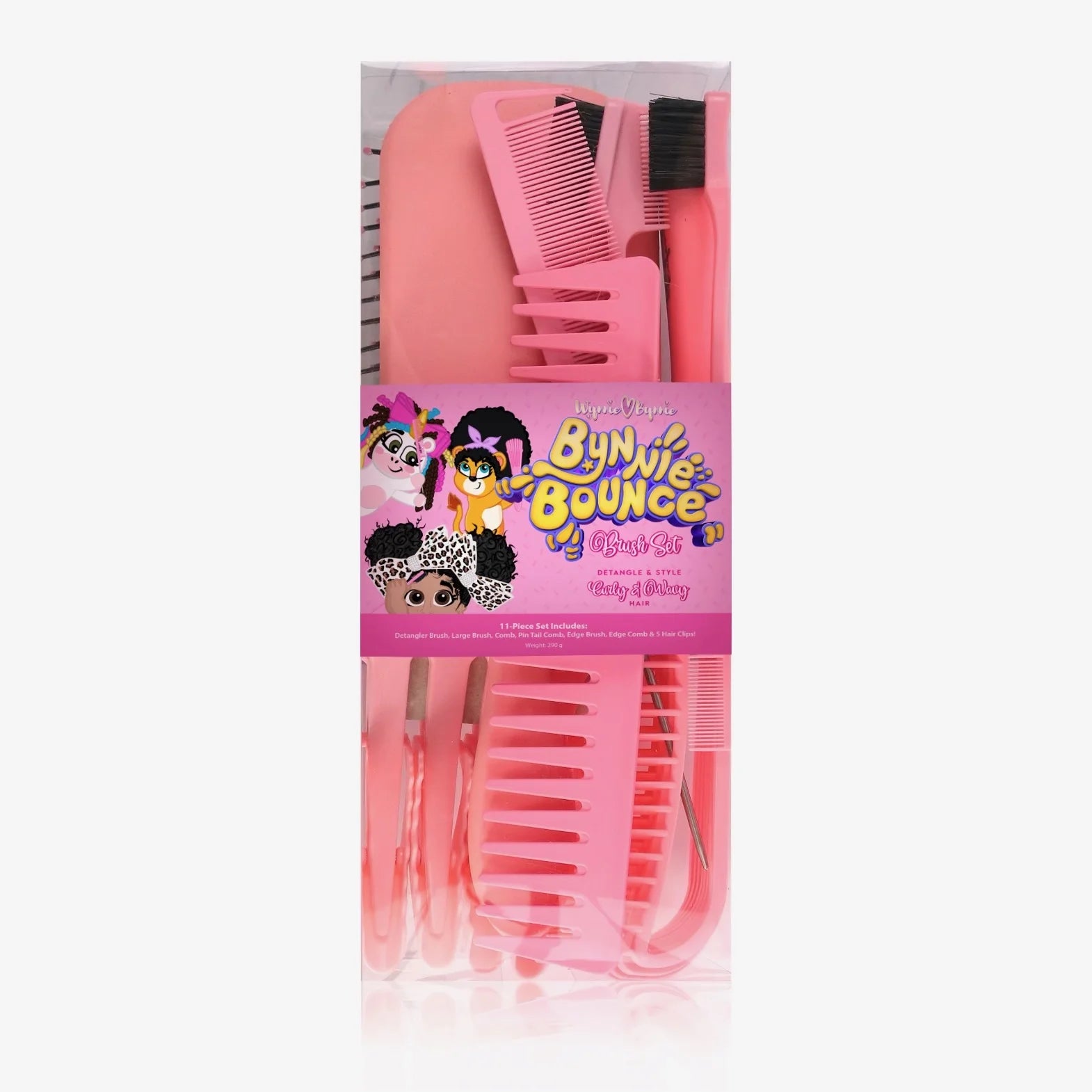 Bounce 11 Piece Hair Brush Set Grooming Kit for Girls, Children'S Hair Brush Set, Toddlers Hair Brush Set