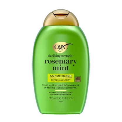 Clarifying Strength + Rosemary Mint Hair Shampoo & Conditioner Set, 13 Fl. Oz