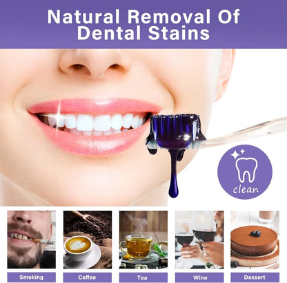 Purple Toothpaste Whitening, Purple Toothpaste for Teeth Whitening, Colour Corrector Toothpaste for Tooth Stain Removal & Reduce Yellowing