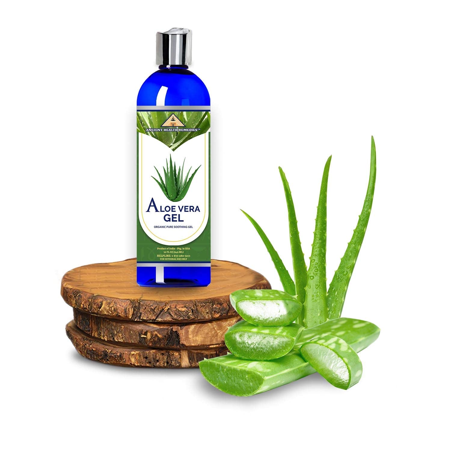 Organic Unrefined Cold Pressed PURE ALOE GEL, Bulk Wholesale Beauty, Skin Care, Moisturizing DIY GEL for DYI Skin Products (INDIA) (32 Oz)