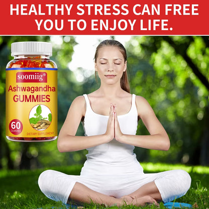 Ashwagandha Gummies - Stress Relief, Energy & Mood Support, Immune Health, Sleep Support