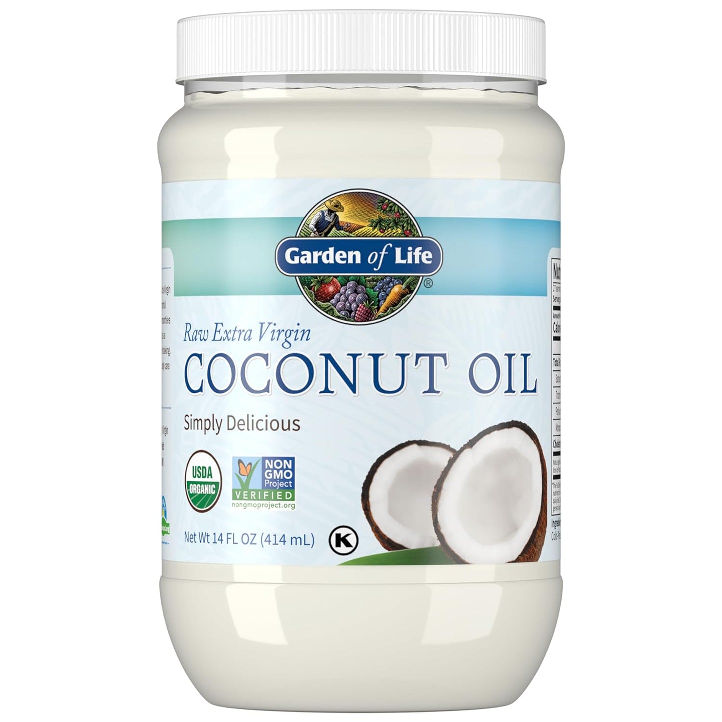 Raw Extra Virgin Coconut Oil, 14 Fl Oz (414 Ml)