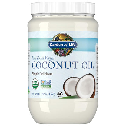 Raw Extra Virgin Coconut Oil, 14 Fl Oz (414 Ml)