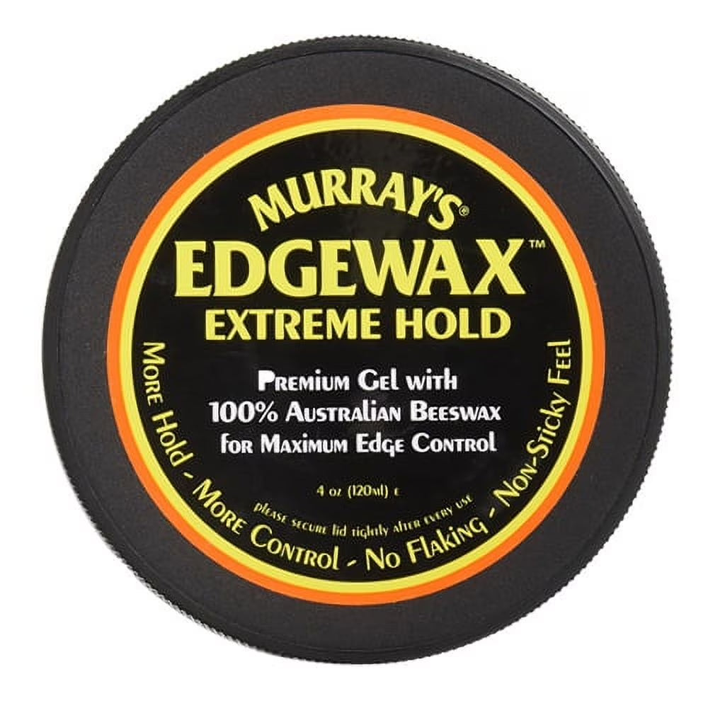 Murrays Edge Wax for Maximum Edge Control Hair Gel, Extreme Hold, 4 Oz, 2 Pack