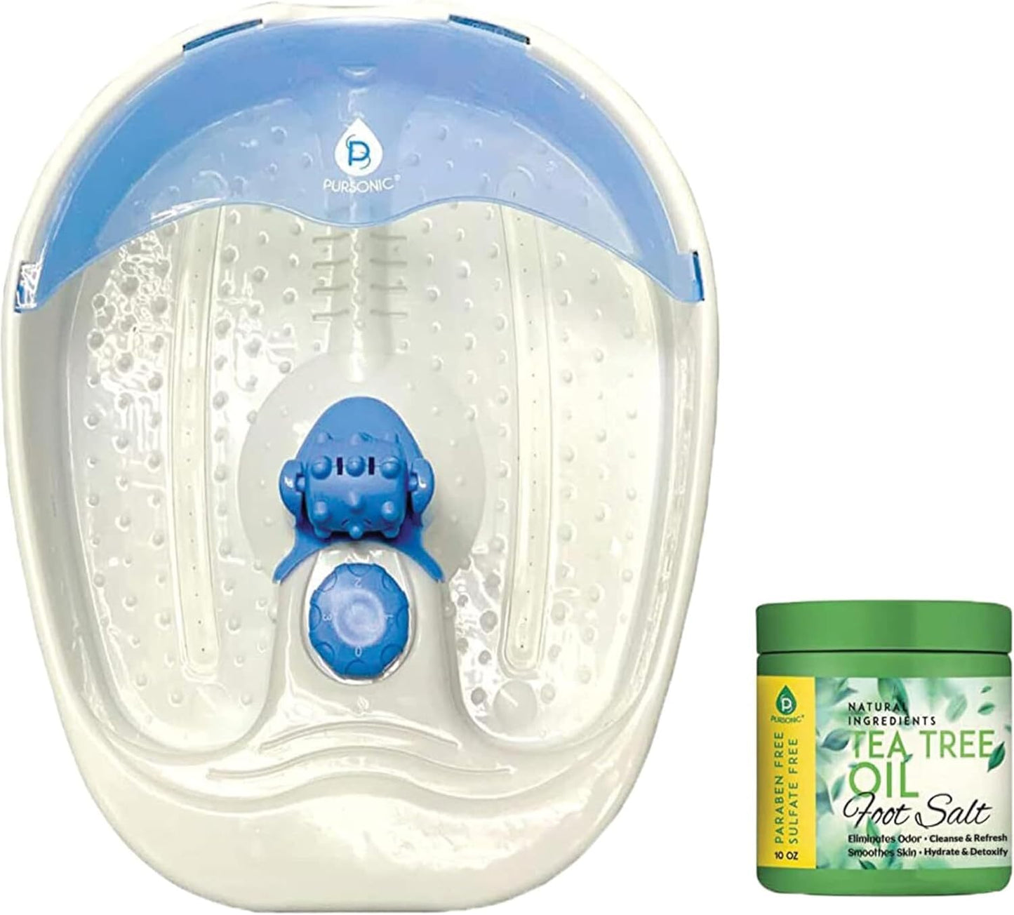 'S Ultimate Foot Care Kit - Foot Spa, Pedicure Tools, Massager, Tea Tree Oil Salt Scrub, and Warming Function - Relax and Revitalize Tired Feet!