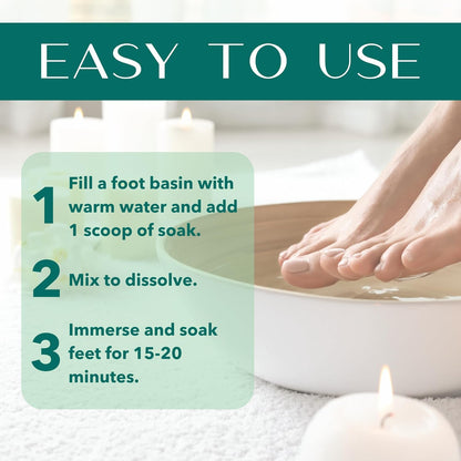 Apple Cider Vinegar Foot Soak, Foot Detox Soak, Pedicure Soak, Foot Soak Callus Remover, Foot Treatment, Epsom Salt Foot Soak with Hawaiian Sea Salts (10 Oz) (Mint & Eucalyptus)