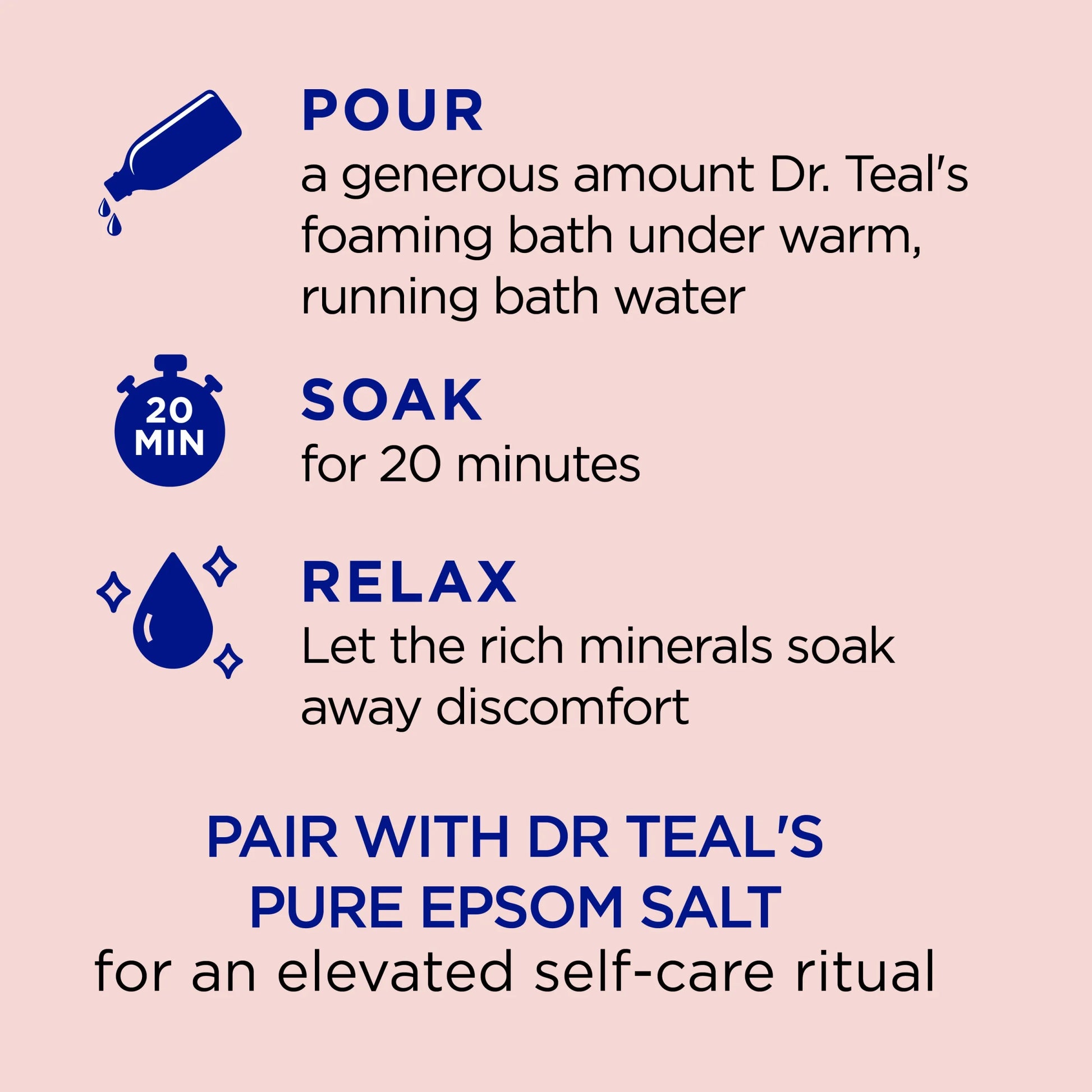 Wellness Therapy Foaming Bath with Pure Epsom Salt & Essential Oils, 34 Fl Oz