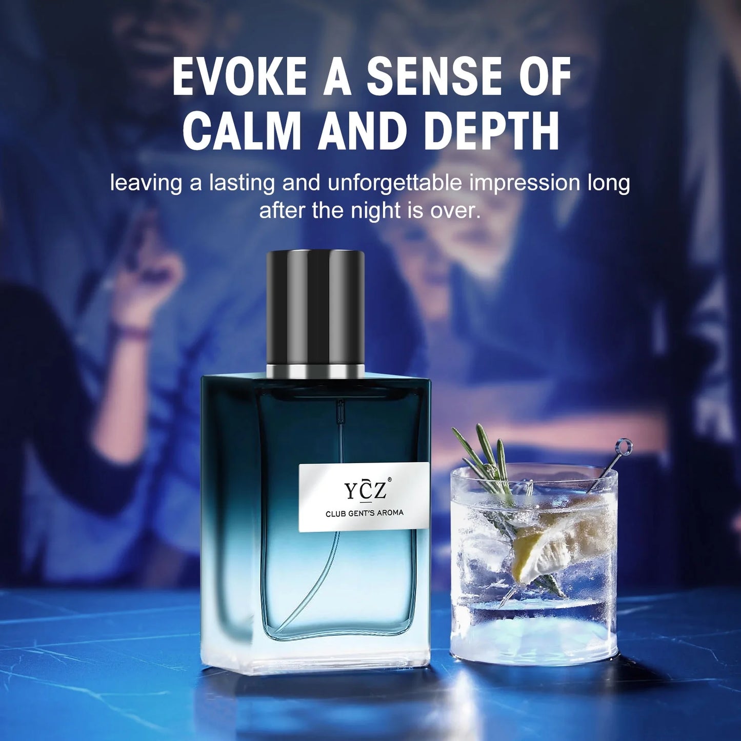 CLUB GENT'S AROMA Perfume Men, Long Lasting Cologne for Men with Aromatic Woody Notes of Mint, and Lemon, Ideal Occasions Daily Elegance,Nightclub Essential Fragrance, 1.7Oz(50Ml)