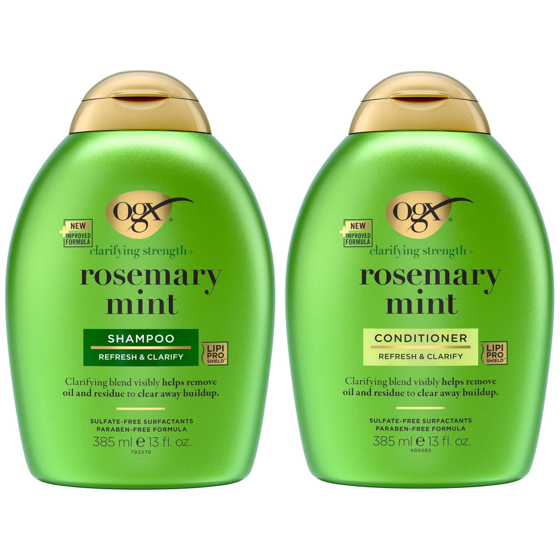 Clarifying Strength + Rosemary Mint Hair Shampoo & Conditioner Set, 13 Fl. Oz