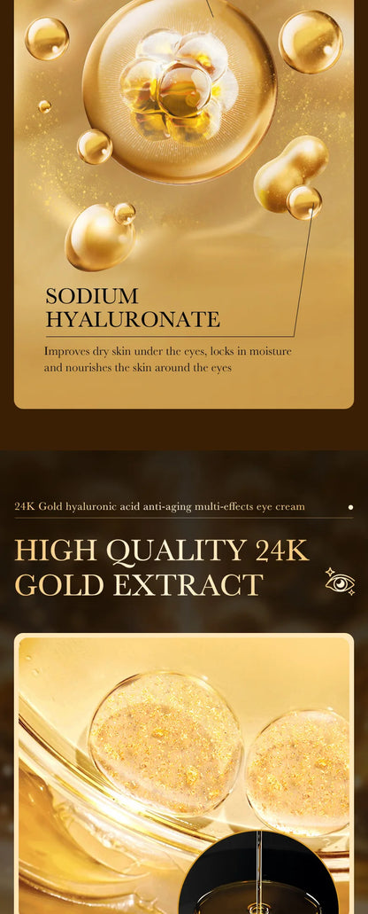 Revitalize Your Eyes with 24K Gold Infused Hyaluronic Eye Cream