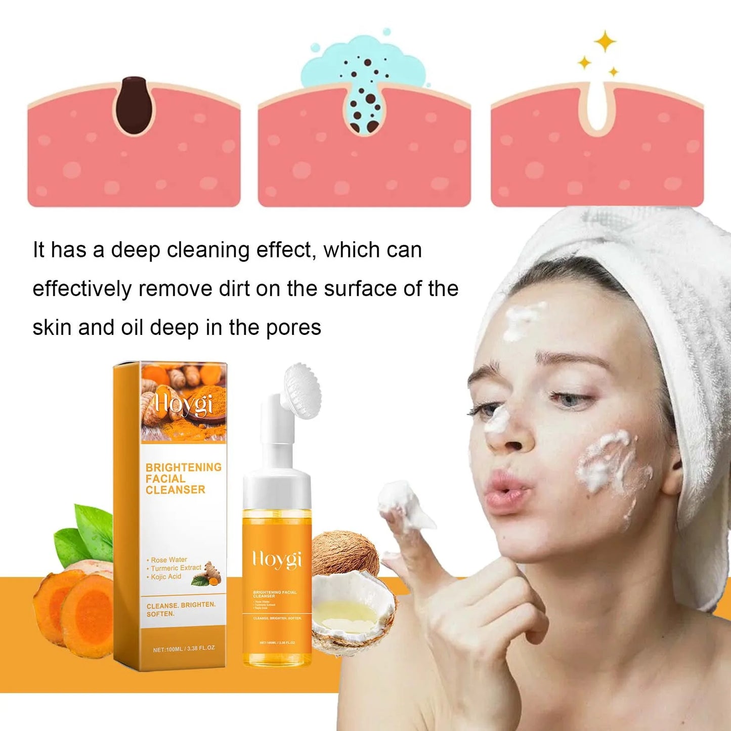 Turmeric Brightening Foam Cleanser