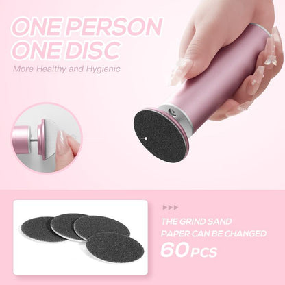 KOYYTO Electric Foot File 600 RPM Motor 360-Degree Rotation Aluminum Alloy Cuticle Remover for Home & Nail Salon Gentle Plug-In Tool Footcallusremover Nail Drill