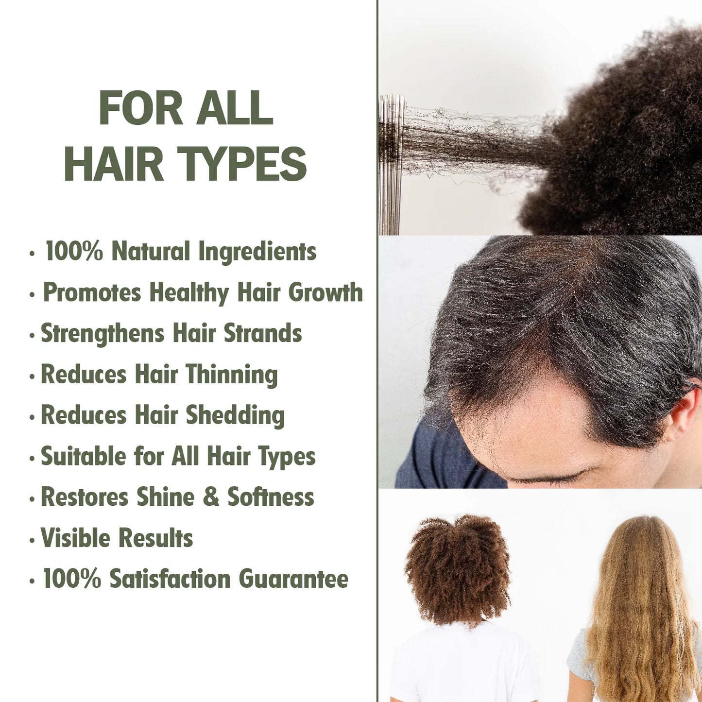 Hair Growth Oil with Castor, Black Seed, and Thyme Oil