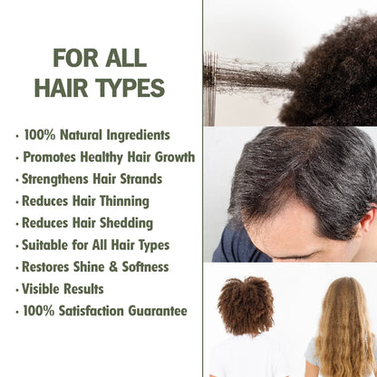 Hair Growth Oil with Castor, Black Seed, and Thyme Oil