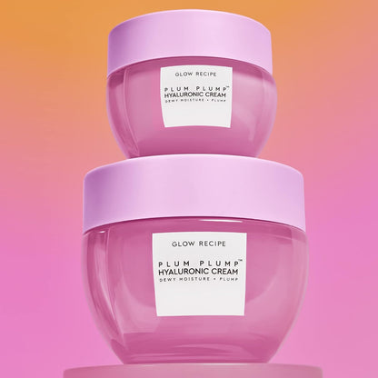 Plum Plump Hyaluronic Acid Face Cream, Travel Size - Hydrating, Firming & Plumping Facial Moisturizer for Women & Men - Korean Skin Care with Polyglutamic Peptides for Dry Skin (20Ml)