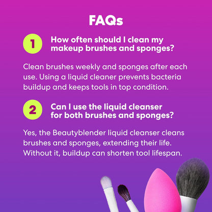 ® | Blendercleanser® Tool Wash | Lavender Purifying Liquid Soap | Hand, Sponge, Brush, Makeup Tool Cleanser | Lavender-Scented, Vegan, Paraben-Free, Sulfate-Free, 5 Oz