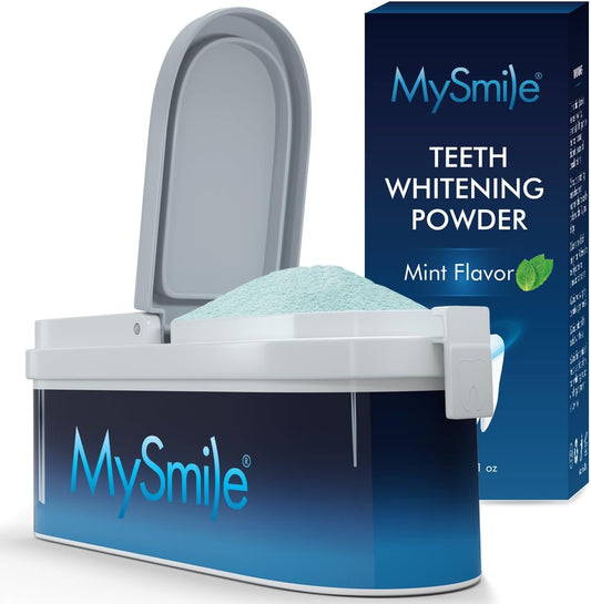 Teeth Whitening Powder for Tooth Whitening, Toothpaste Natural Powder Teeth Whitener, Enamel Safe Whitening Tooth Cleaning Powder, Tooth Stain Remover and Polisher, Fresh Mint
