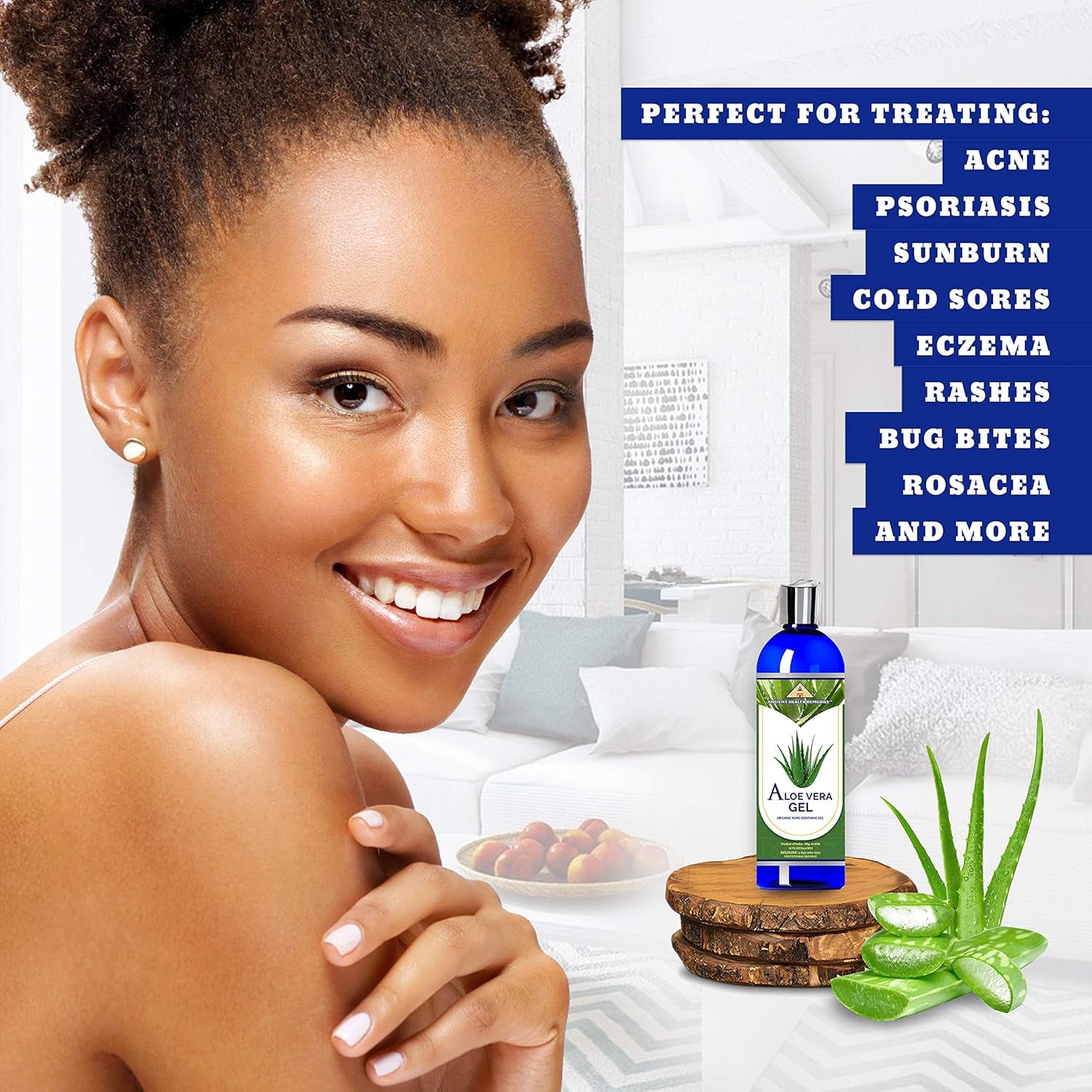 Organic Unrefined Cold Pressed PURE ALOE GEL, Bulk Wholesale Beauty, Skin Care, Moisturizing DIY GEL for DYI Skin Products (INDIA) (32 Oz)