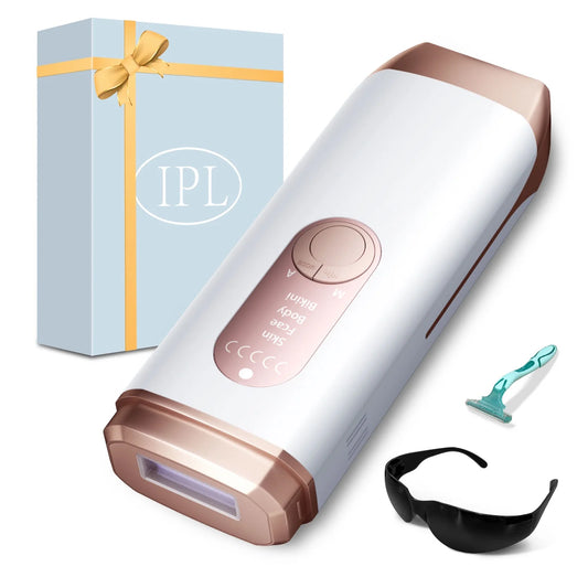 Laser Hair Removal Device IPL Hair Removal Permanent for Women Men At-Home, Painless Laser Hair Removal Whole Body Armpits Back Legs Arms Face Bikini Line