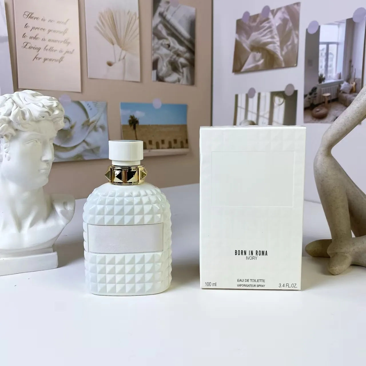 Born in Roma Intense Perfume Men Women Fragrance 100Ml 3.4Oz Green Stravaganza Cologne Eau De Parfum Long Lasting Smell High Quality US Stock