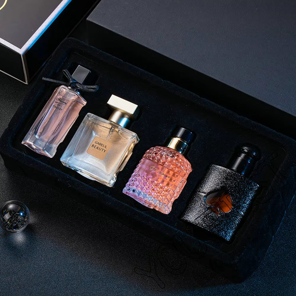 Brand Women Perfume Gift Box 4PCS Set 105Ml Floral Scent Spray Pheromone Perfumes Feminino Lasting Fragrance Parfum Pour Femme