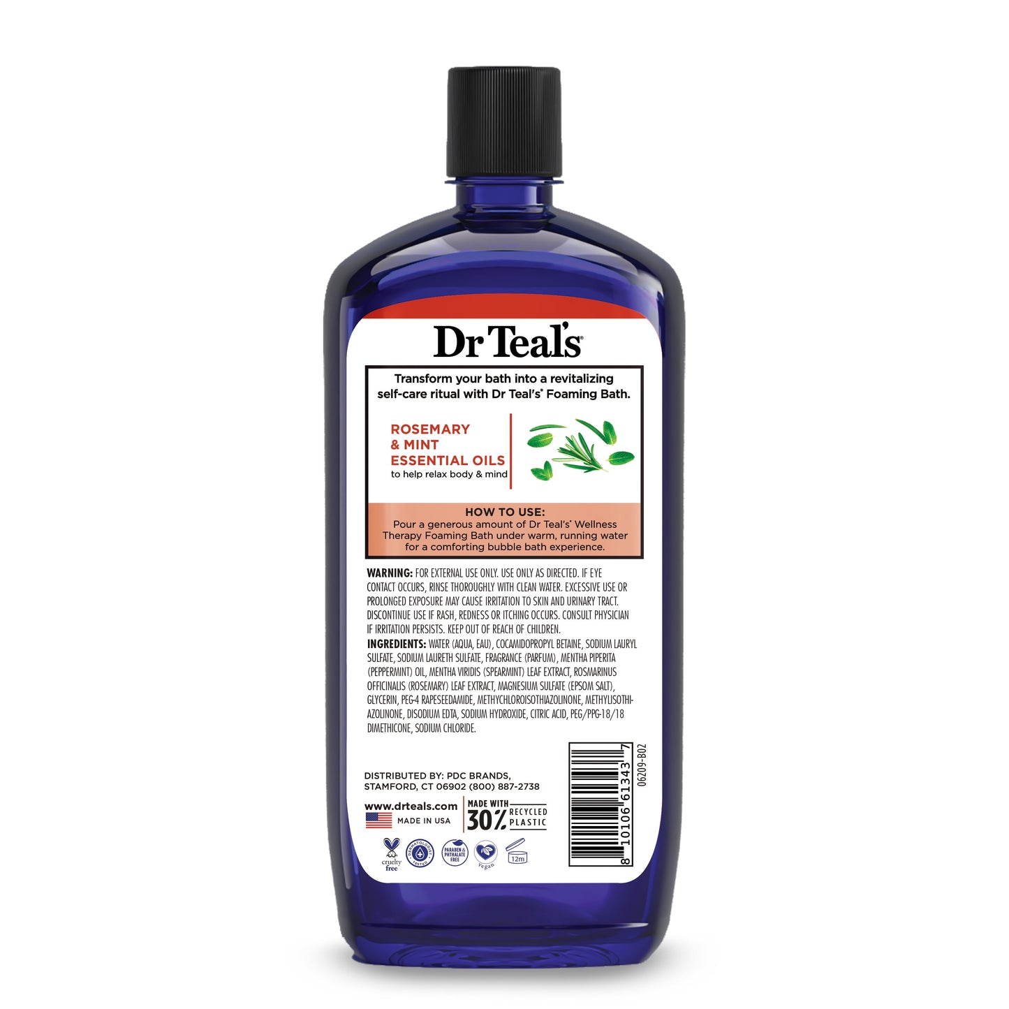 Wellness Therapy Foaming Bath with Pure Epsom Salt & Essential Oils, 34 Fl Oz