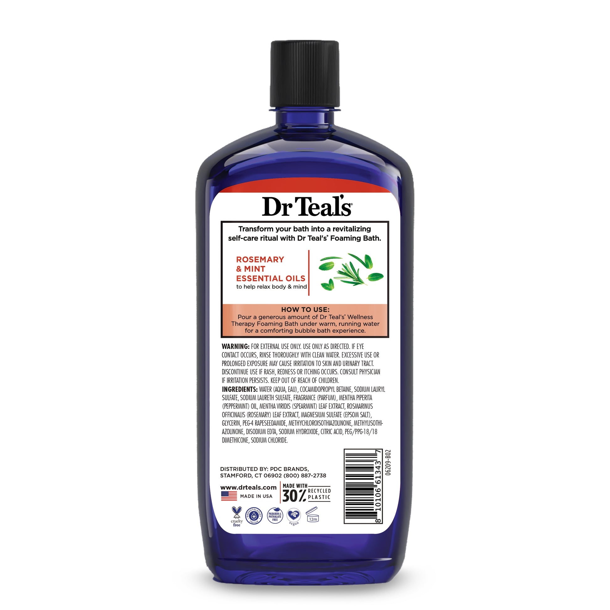 Wellness Therapy Foaming Bath with Pure Epsom Salt & Essential Oils, 34 Fl Oz