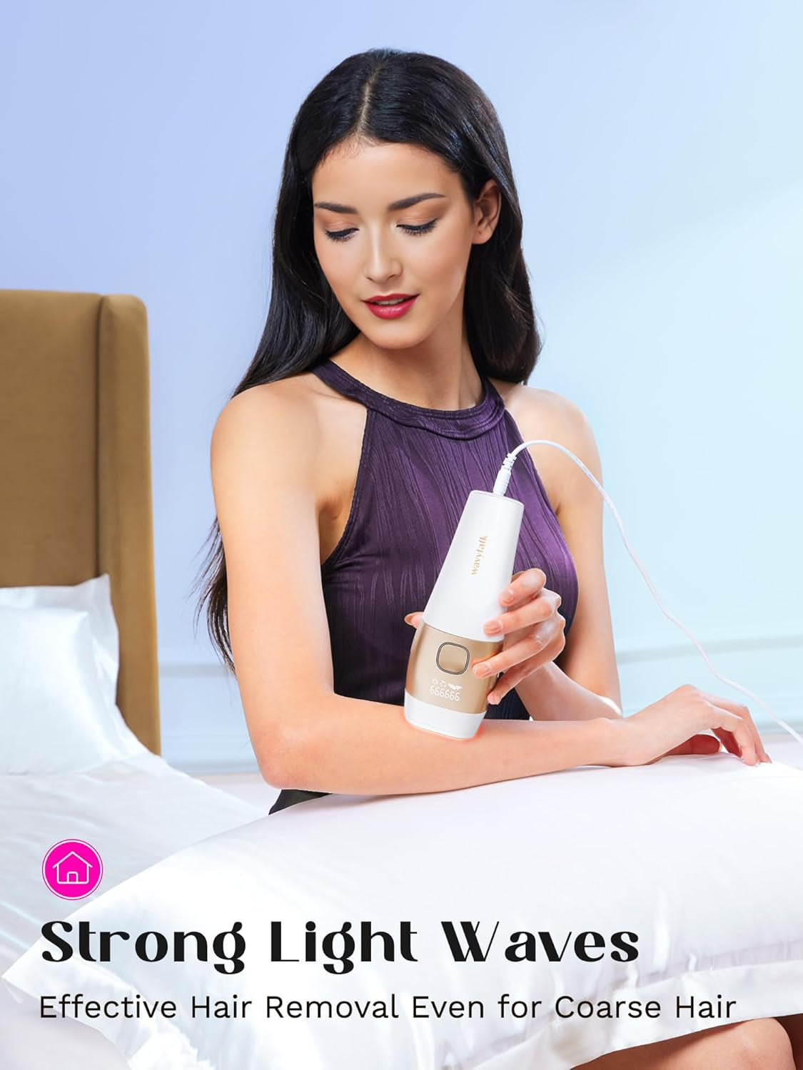 Laser Hair Removal for Women and Men,Ipl Hair Removal with Ice Cooling Function for Nearly Painless and Long-Lasting Results,24J High Energy IPL Laser Hair Removal for Armpits Legs Arms Bikini,Corded