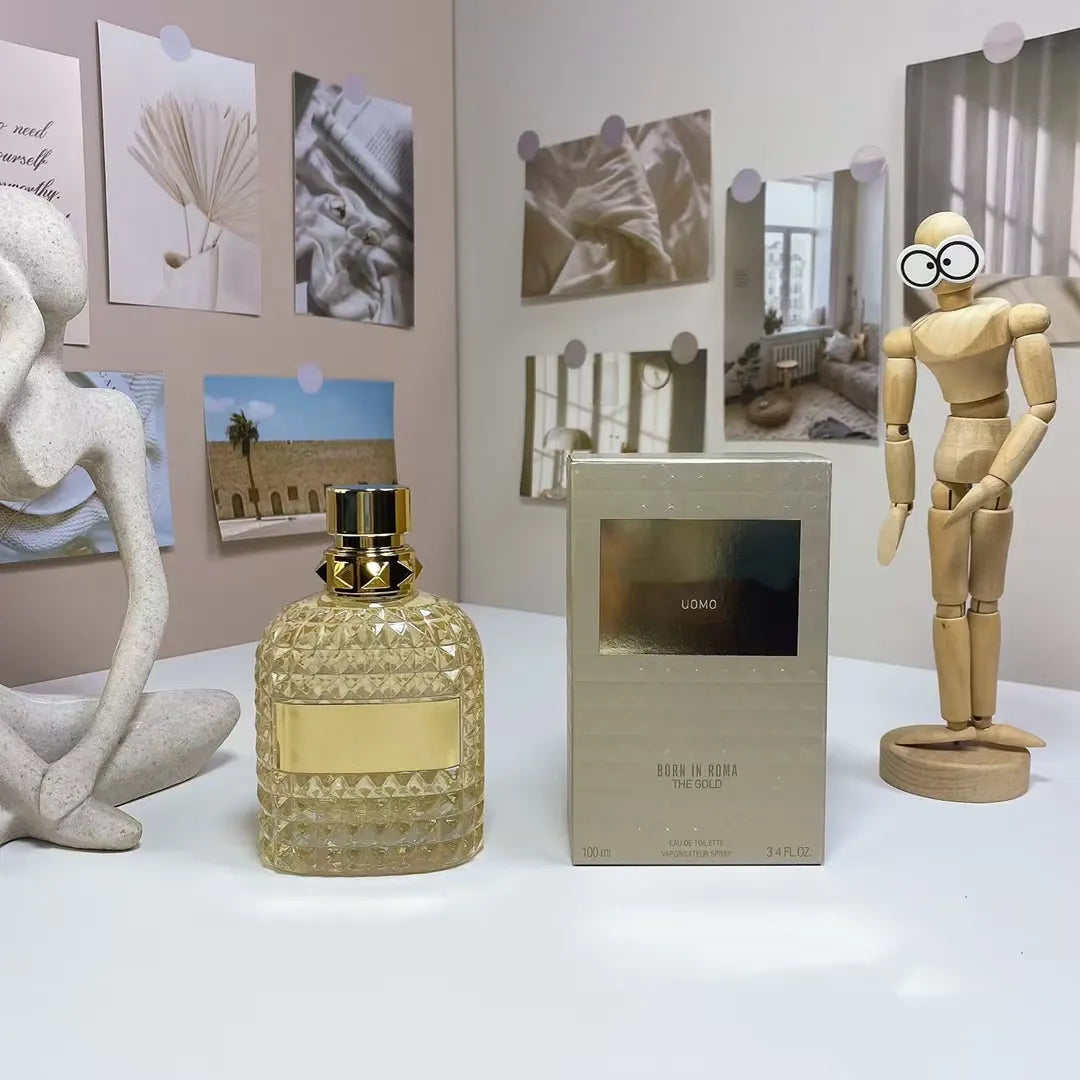 Born in Roma Intense Perfume Men Women Fragrance 100Ml 3.4Oz Green Stravaganza Cologne Eau De Parfum Long Lasting Smell High Quality US Stock