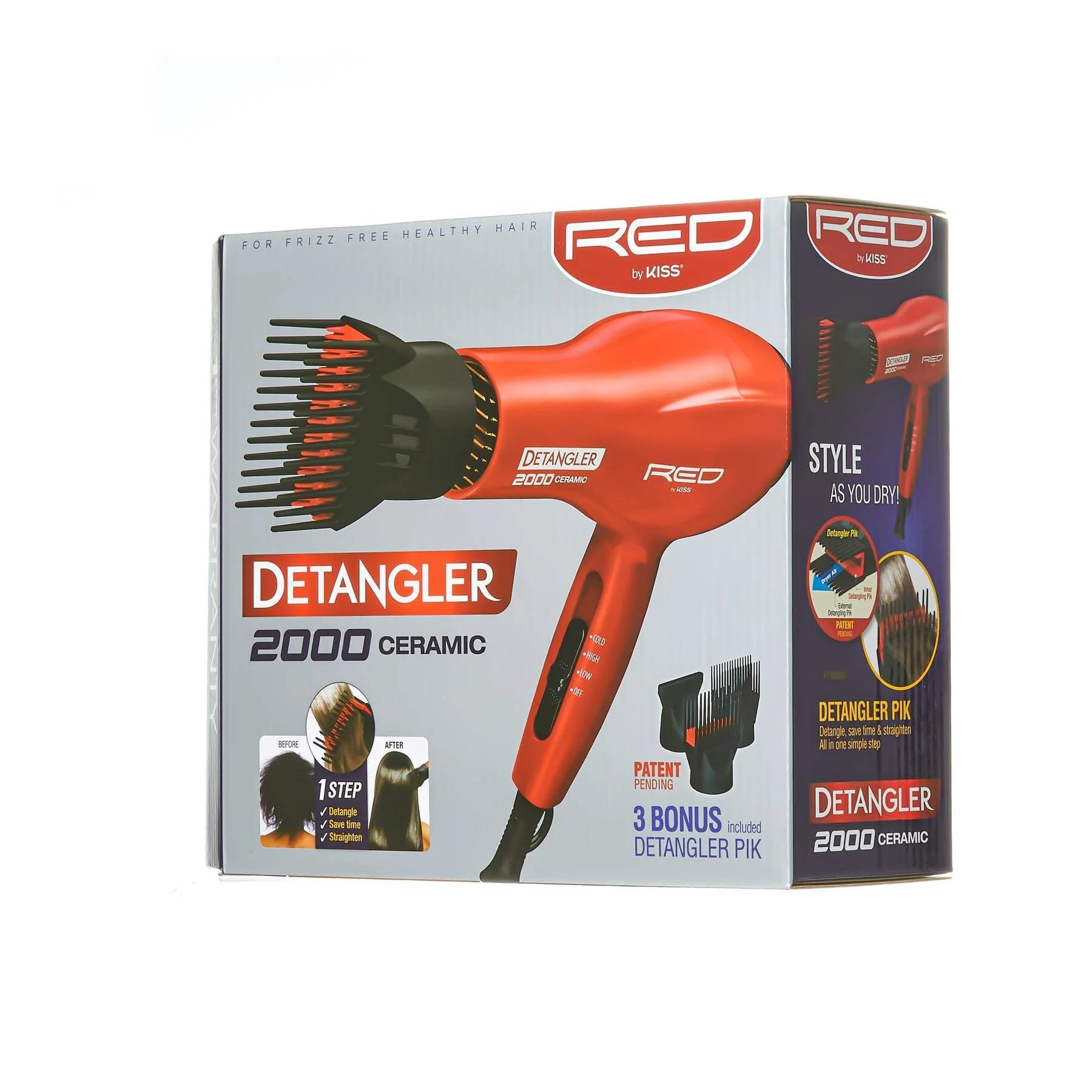 Detangler Ceramic Double Layer Pik Blow Dryer