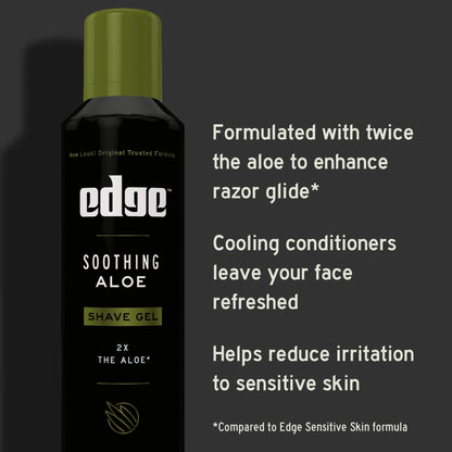 Soothing Aloe Shave Gel for Men with Extra Aloe, 7 Oz