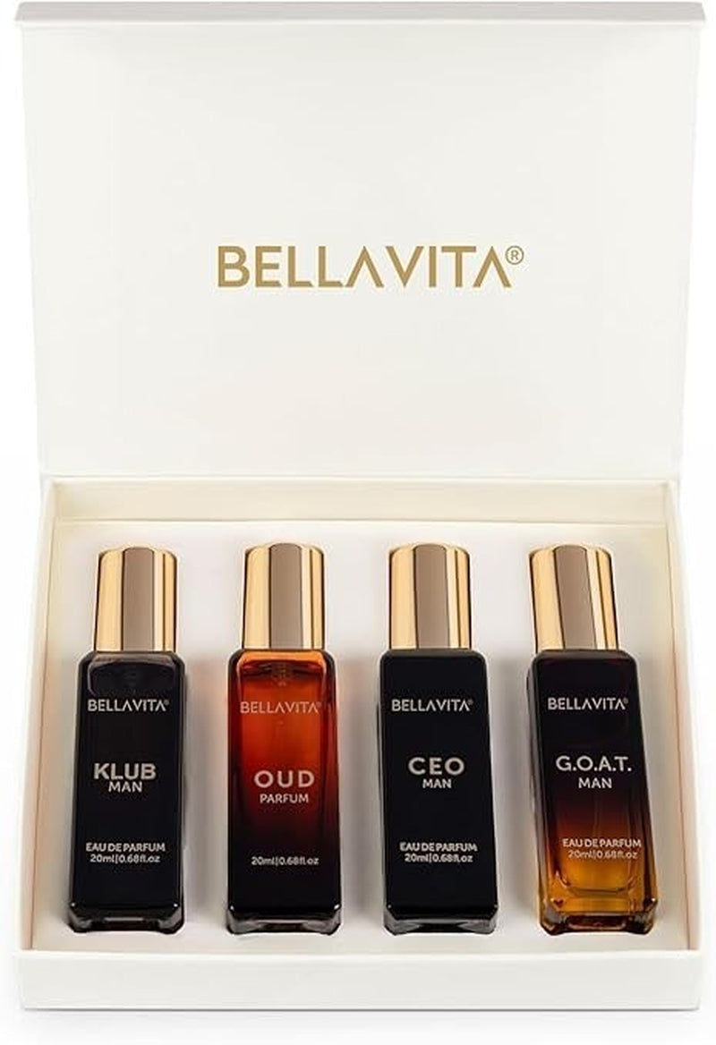 Bellavita Luxury Perfume Gift Set for Men 4 X 20Ml – Perfect Father’S Day