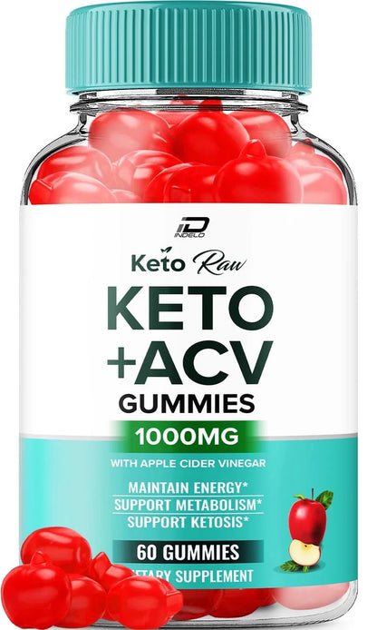 Gummies -  Apple Cider Vinegar Gummy Supplement for Energy -  Keto Gummies Dietary Supplement (60 Gummies)
