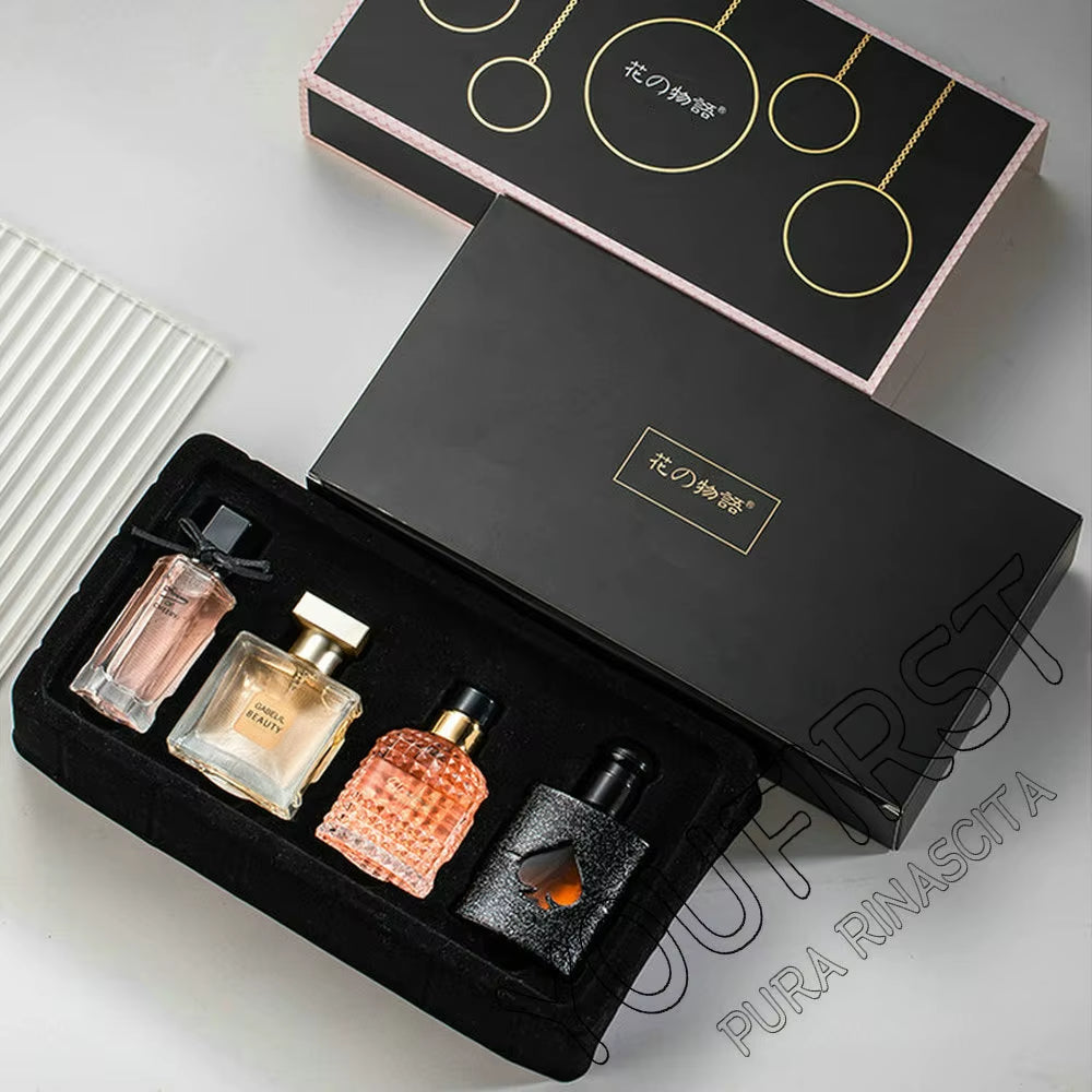 Brand Women Perfume Gift Box 4PCS Set 105Ml Floral Scent Spray Pheromone Perfumes Feminino Lasting Fragrance Parfum Pour Femme